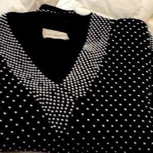 LuLu Bravo wool sweater w hundreds of pearls